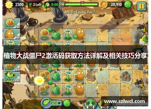 植物大战僵尸2激活码获取方法详解及相关技巧分享